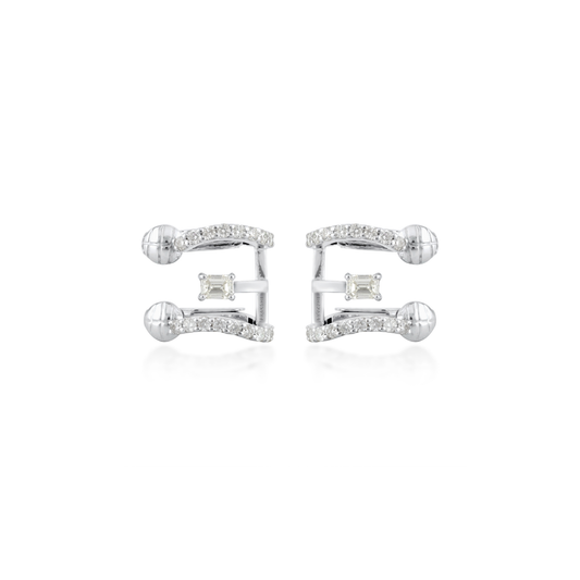 Structured Diamond Ear Jacket