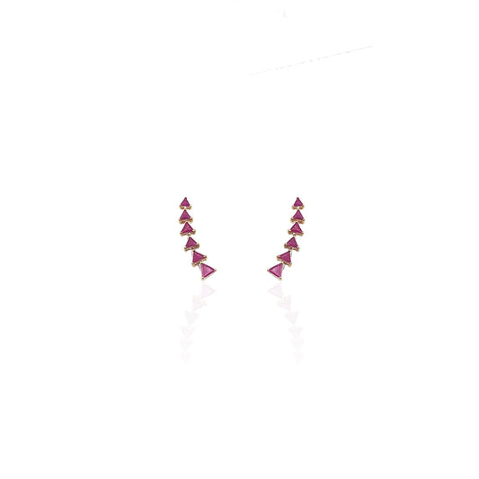 Ruby Trio Ear Sliders