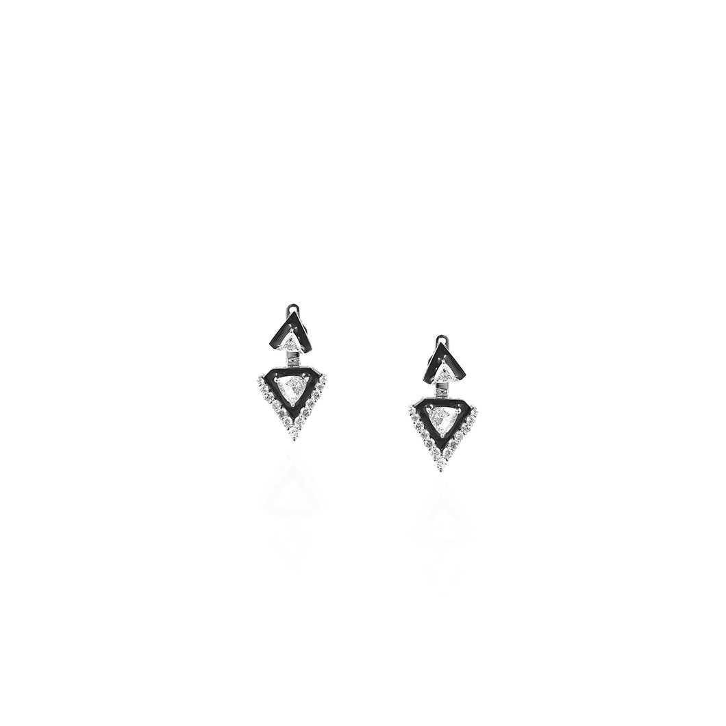 Trio Drop Stud Earring