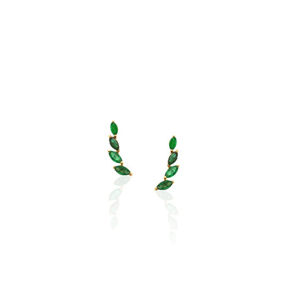 Zambian Emerald Ear Sliders