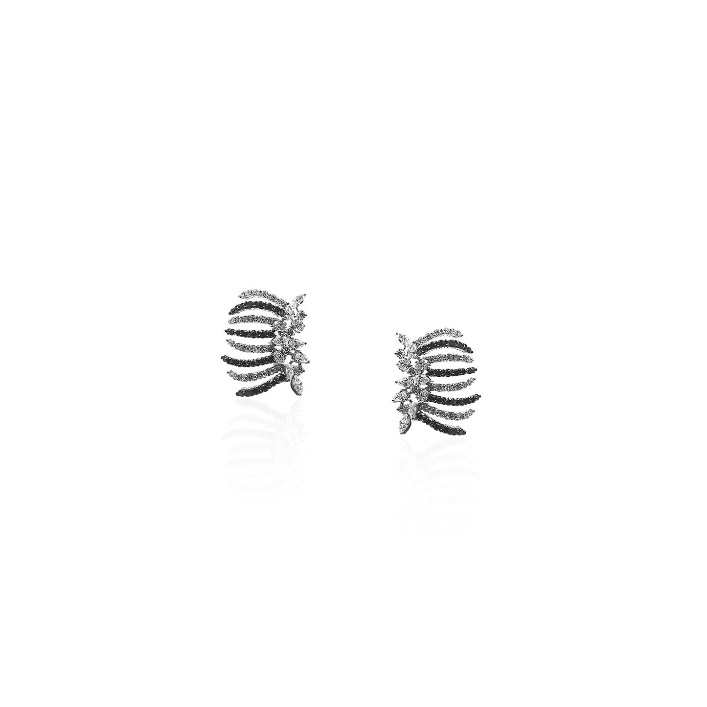 Yin & Yang Fancy Diamond Earring