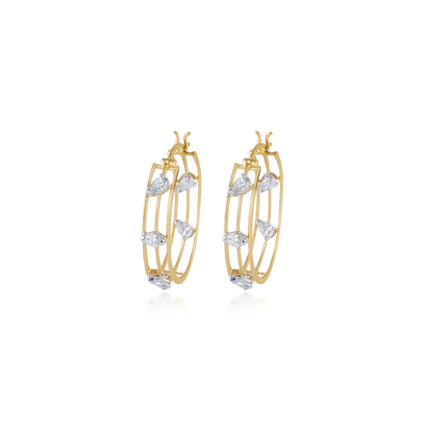 Rewind Small Diamond Hoops