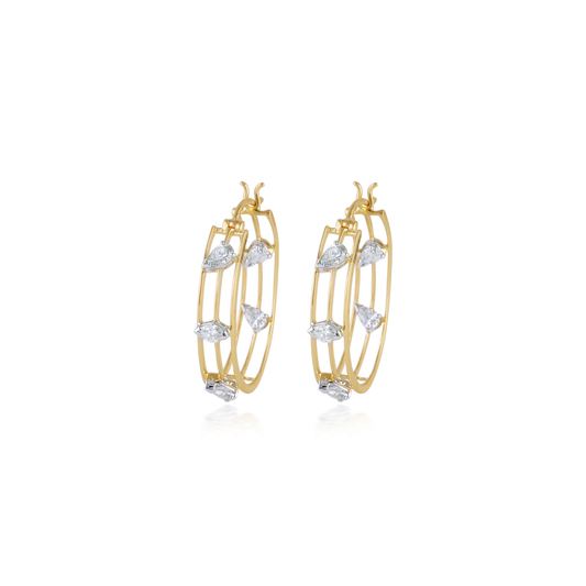 Rewind Small Diamond Hoops