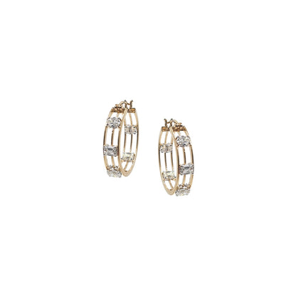 Escape Diamond Hoop Earrings