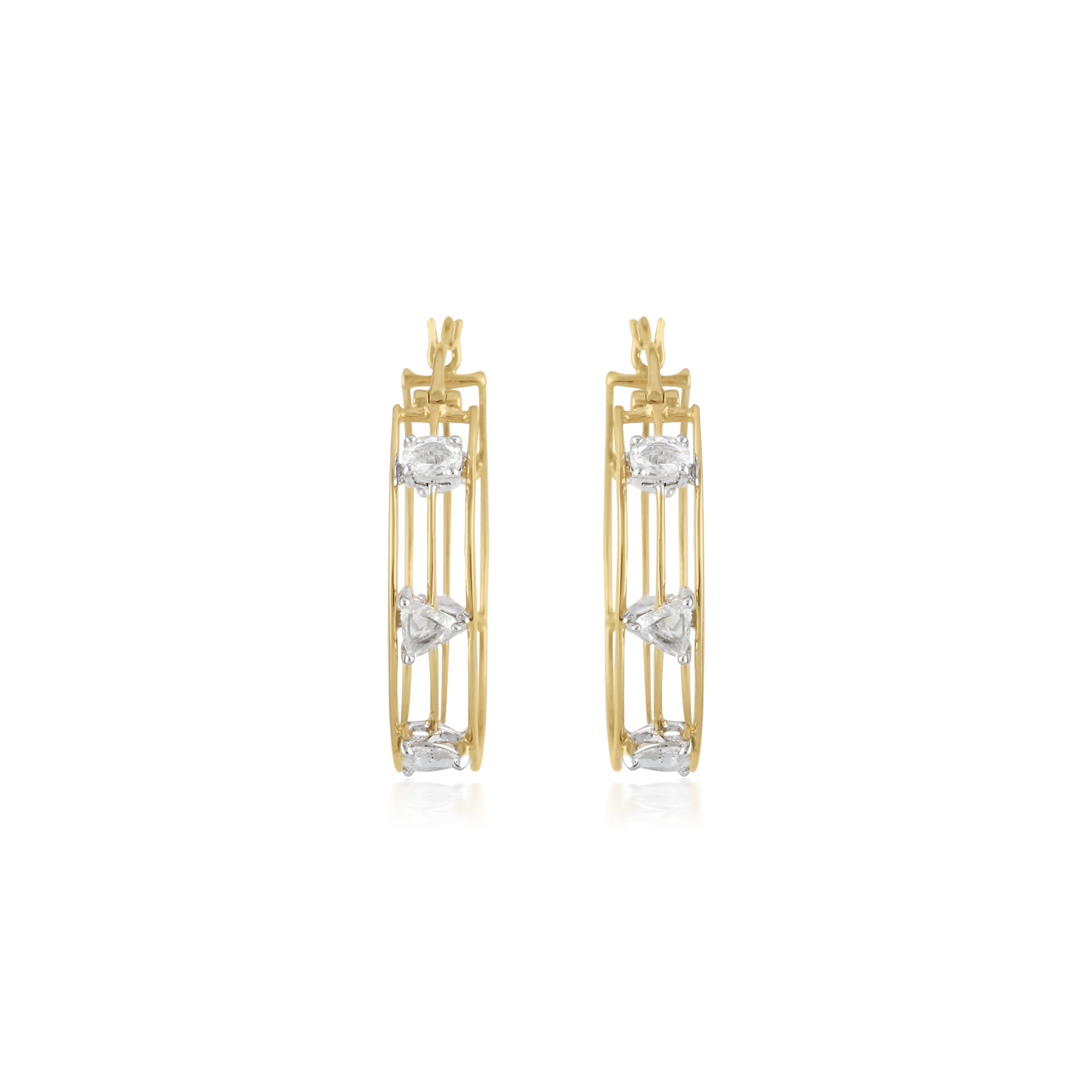 Escape Diamond Hoop Earrings