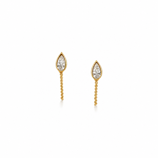 Bloom Aurelia Drop Diamond Studs