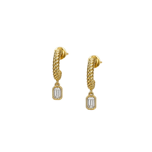 Bloom Rope Drop Diamond Earrings