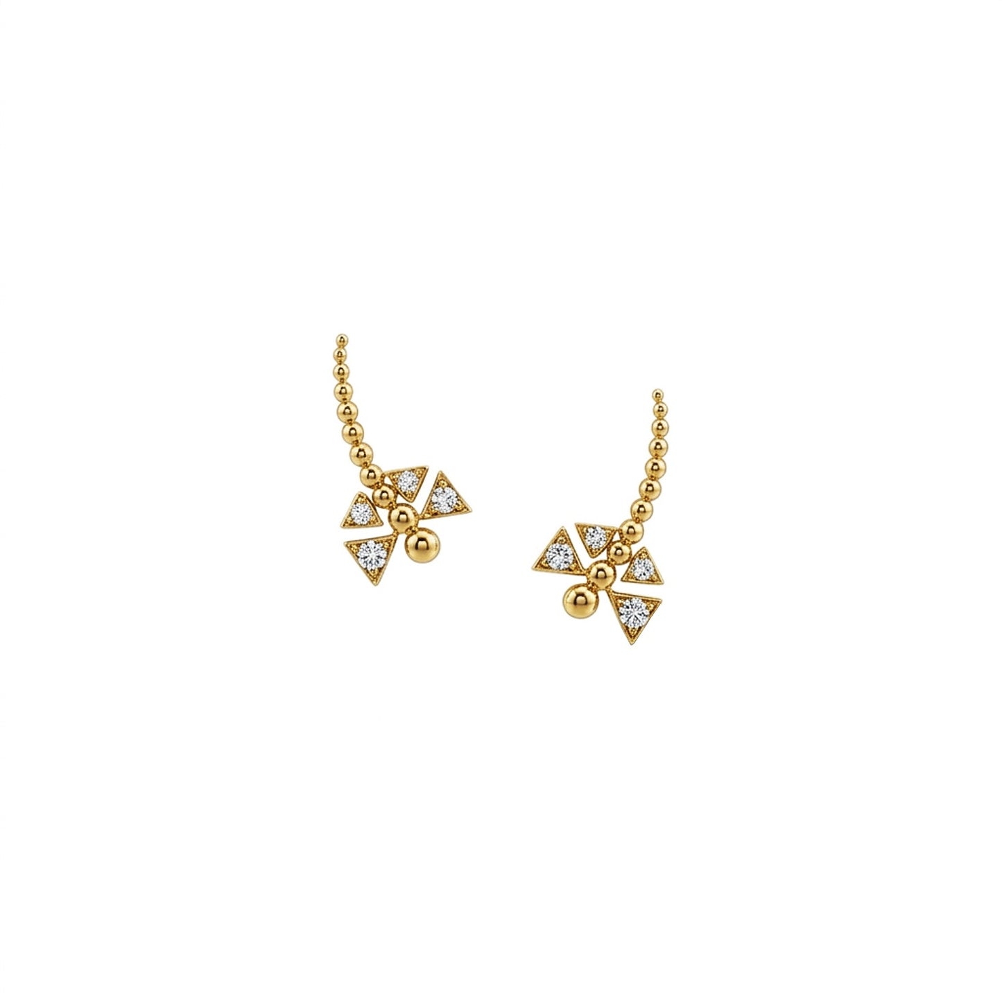 Bloom Dragonfly Diamond Drop Earrings