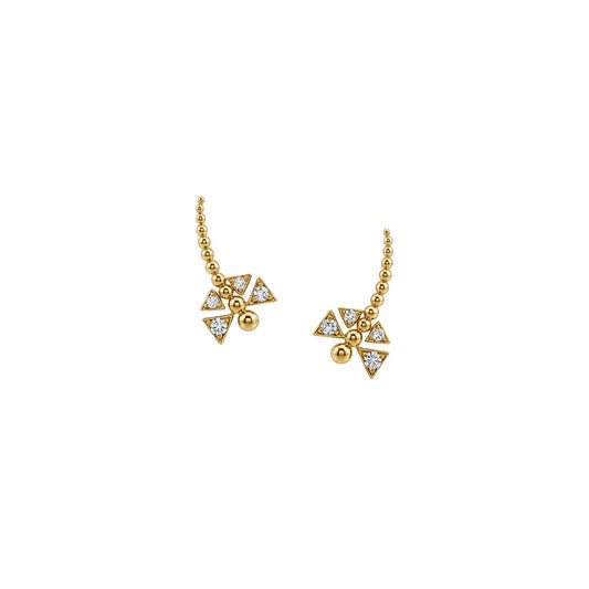 Bloom Dragonfly Diamond Drop Earrings