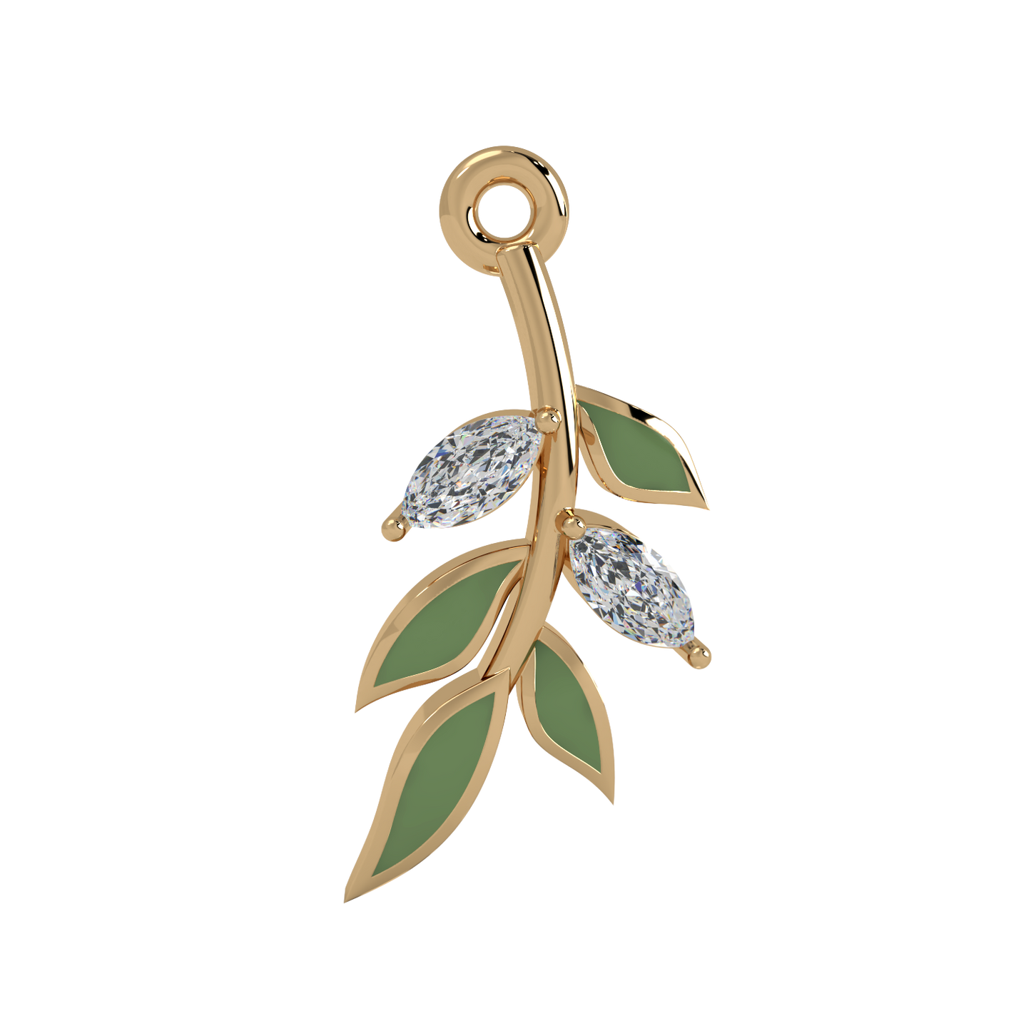 Olive Stem Evermore Charm