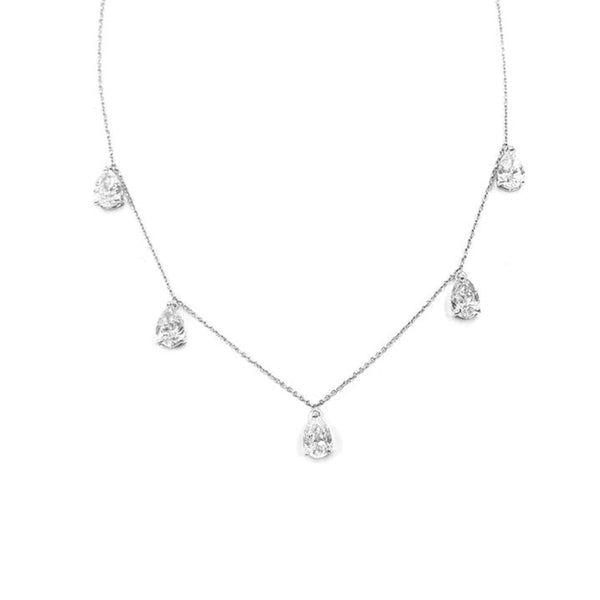 City Light 5 Pear Stackable Necklace
