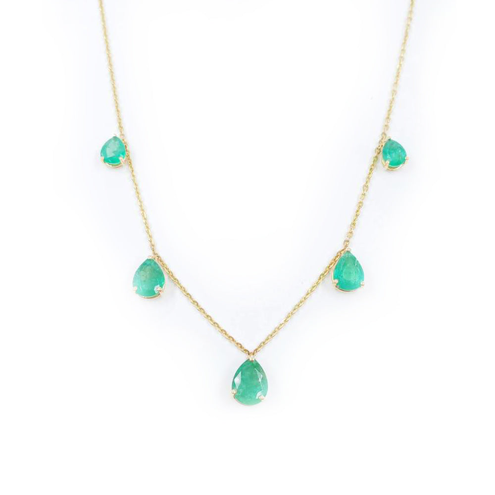 City Light 5 Pear Stackable Necklace