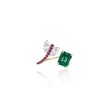 Load image into Gallery viewer, Bloom Dragonfly Ring in Emerald and Pink Sapphires
