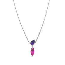 Load image into Gallery viewer, Bloom Pendant in Pink and Purple Sapphires
