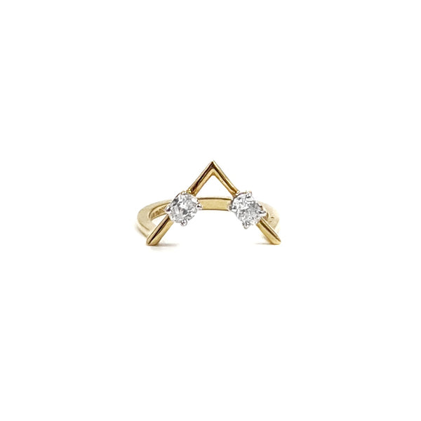 Rise Twin Oval Ring