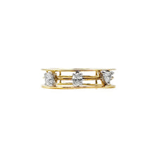Load image into Gallery viewer, Rewind Triple Cord Mix Diamonds Ring
