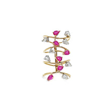 Load image into Gallery viewer, Rise Pear diamond Double Ring
