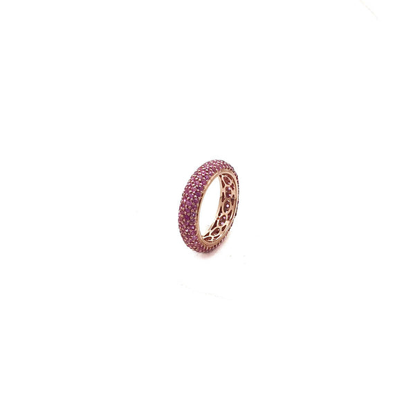 Bloom Eternity Band in Pink Sapphires