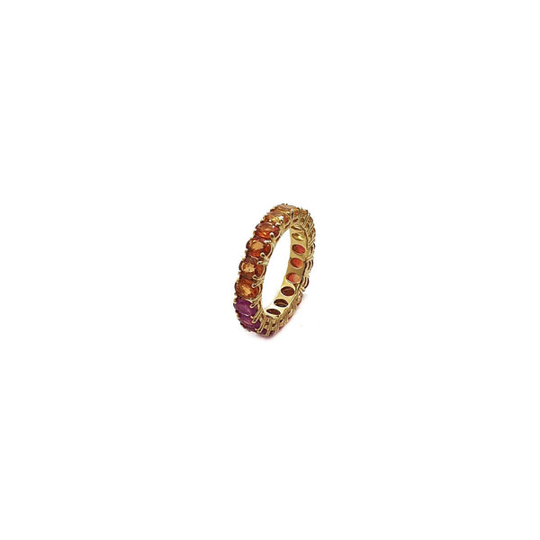Bloom Eternity Band in Multi Sapphires and Rubies