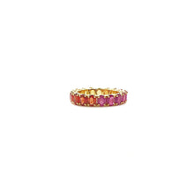 Load image into Gallery viewer, Bloom Eternity Band in Multi Sapphires and Rubies
