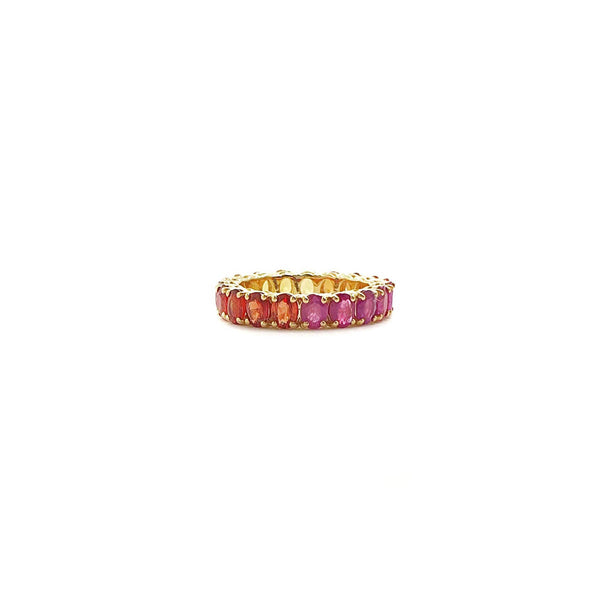 Bloom Eternity Band in Multi Sapphires and Rubies
