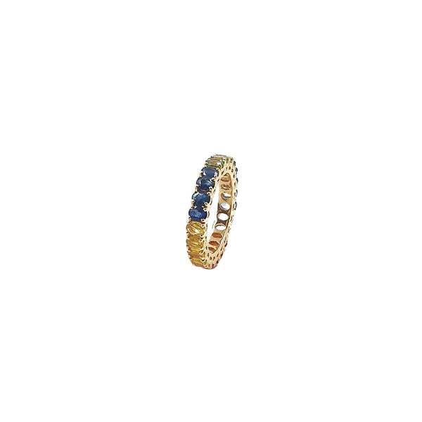 Bloom Eternity Band in Multi Sapphires