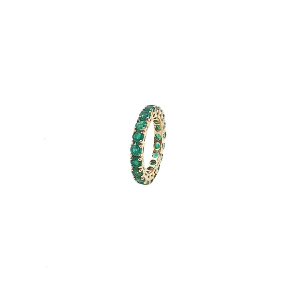 Bloom Eternity Band with Round Emeralds