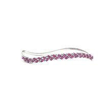 Load image into Gallery viewer, Bloom Palm cuff in Marquise cut Rubies and Diamonds
