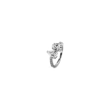 Load image into Gallery viewer, Bloom Diamond Ring with Oval and Pear cut solitaires
