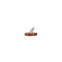 Load image into Gallery viewer, Bloom Ruby Ring with Marquise Solitaire
