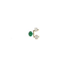 Load image into Gallery viewer, Bloom Oval Emerald and Diamonds Ring
