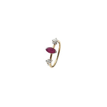 Load image into Gallery viewer, Bloom Ring with Marquise Ruby
