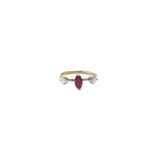Load image into Gallery viewer, Bloom Ring with Marquise Ruby
