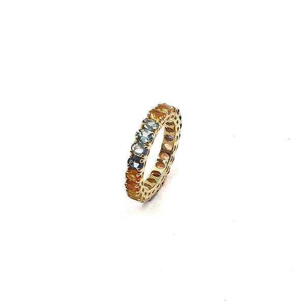 Bloom Eternity Band in Multi Sapphires - 2