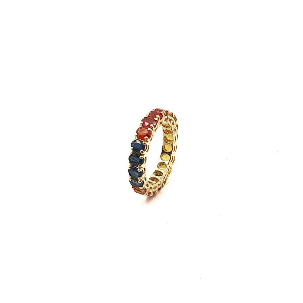 Bloom Eternity Band in Multi Sapphires - 3