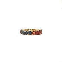 Load image into Gallery viewer, Bloom Eternity Band in Multi Sapphires - 3
