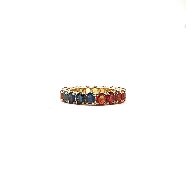 Bloom Eternity Band in Multi Sapphires - 3