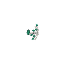 Load image into Gallery viewer, Bloom Emerald Ring in White Gold
