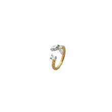 Load image into Gallery viewer, Citylight ring with marquise and emerald cut solitaires
