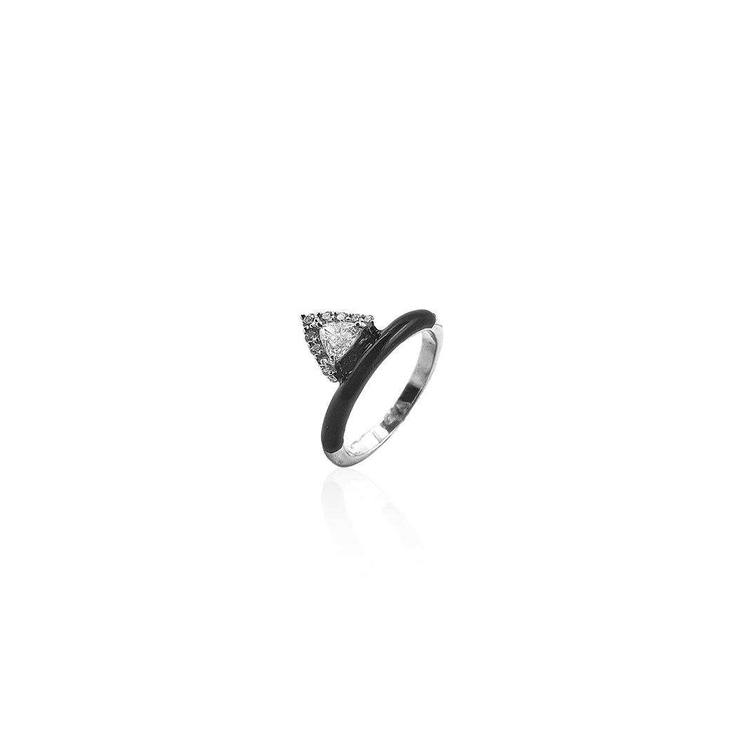 Yin & Yang Trio Diamond Ring