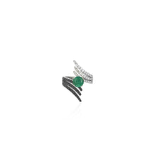 Load image into Gallery viewer, Yin &amp; Yang Artistry Emerald Ring
