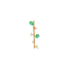 Load image into Gallery viewer, Rise Pear And Round Shape Diamond Earring
